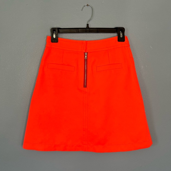 Marc by Marc Jacobs size 4 bright neon orange mini skirt - Picture 3 of 10
